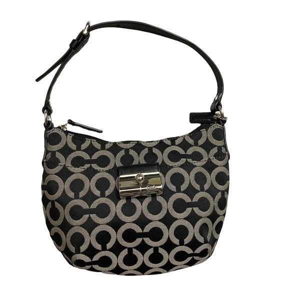 Coach op c black gray mini bag - Picture 1 of 11